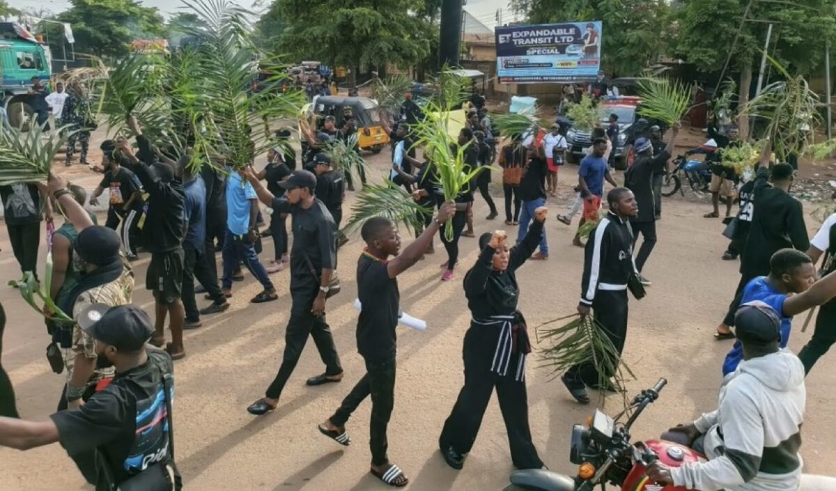 Benue youth protest[CreditX.com]