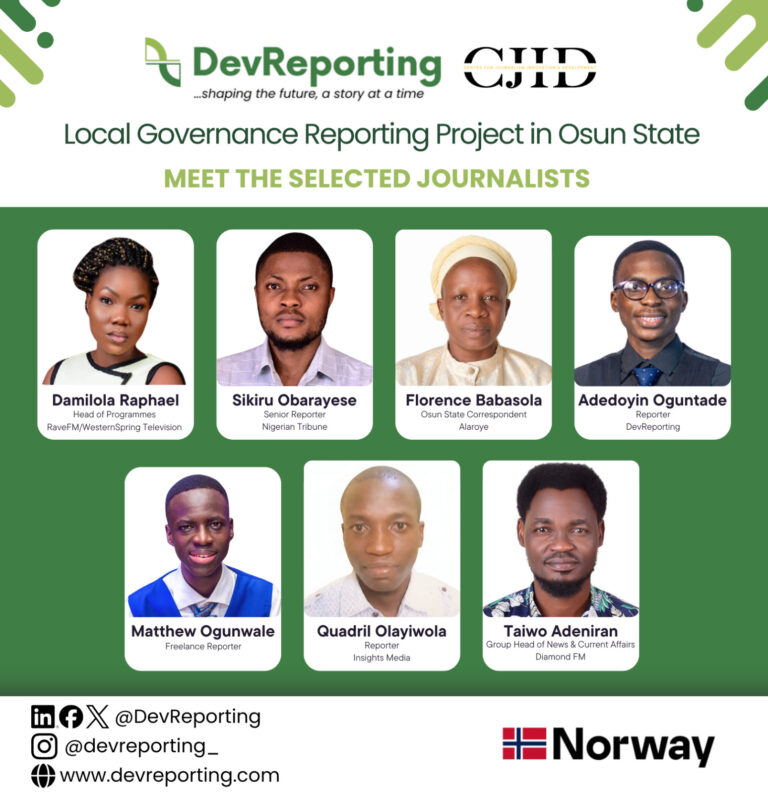 DevReporting commissions seven journalists for Osun local governance reporting project
